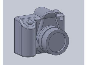 dslr kamera Anahtarlık 3d print model - Mito3D
