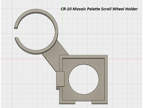 cr-10 mozaik palet kaydırma tekerlek tutucu 3d yazıcı aksesuarları 3d print model - Mito3D