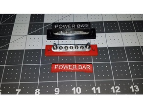 power bar 3d Drucker Zubehör bus-bar junction distribution 3d print model - Mito3D