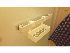 porta oggetti doccia la salle de bains 3d print model - Mito3D