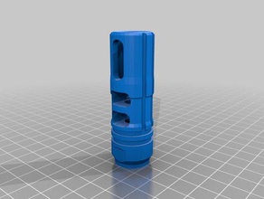 airsoft type-89 style compensator sport & outdoors accesories 3d print model - Mito3D