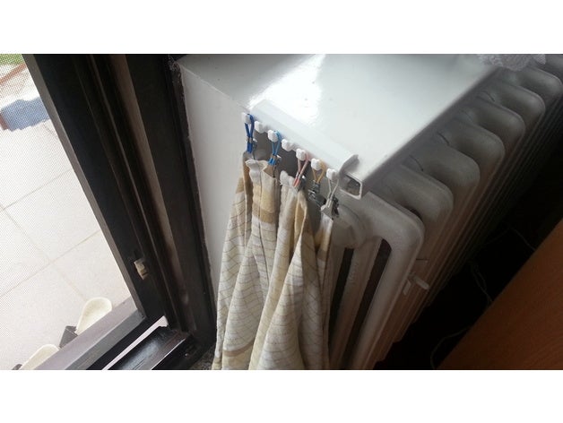 kanca havlu pencere boşluğu ve yemek mutfak dishtowel hooks ledge 3D print model - Mito3D