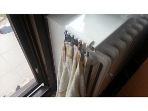 hooks dish towels window ledge kitchen & dining dishtowel hook 3d print model - Mito3D