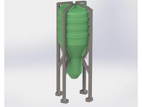 silos per il grano edifici e strutture film in miniatura silo 3d print model - Mito3D