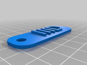 brelok iid Schilder & logos kundengebundene 3d print model - Mito3D