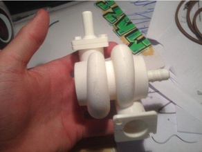 hookah turbocharger mouth piece whisteling hobby hookahs rotating shisha turbo whistle 3d print model - Mito3D