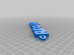 rudolph de porte-clés personnalisé 3d print model - Mito3D