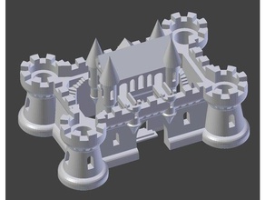 castle buildings & structures architecture medieval 3d print model - Mito3D