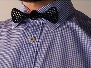 bow tie-Taste - Zubehör bowtie tie sketchup 3d print model - Mito3D