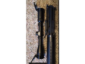 scope flip caps - up rifle scopes sport & outdoors lens cover gun cap sights 3d print model - Mito3D