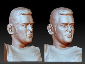 ms dhoni - relief people 3d print model - Mito3D