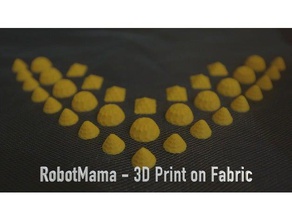 baskı kumaş 1 nr v yaka kolye aksesuarlar 3d moda aplike diy fabricprinting aksesuarları halskette giysi net netzstoff organze yama robotmama dikmek sewable dikiş makinesi flaşörün stoffdruck tasche öğretici ausschnitt 3d print model - Mito3D