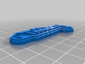 tiffany Schlüsselanhänger kundengebundene 3d print model - Mito3D