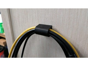 la gestion des câbles cordon clip outils 3d print model - Mito3D