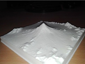 fuji Dağı modelleri çevre yüksekliği göster Japonya dağına arazi modeli 3d print model - Mito3D