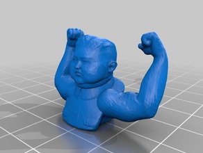 muscoloso leader supremo sculture 3d print model - Mito3D