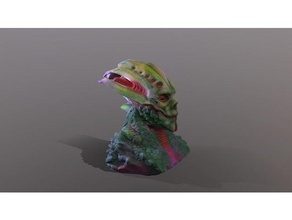 alien-Kopf Kreaturen 3d print model - Mito3D