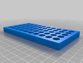 5x10 10,5 mm-Fläschchen-Halter Biologie kundengebundene 3d print model - Mito3D