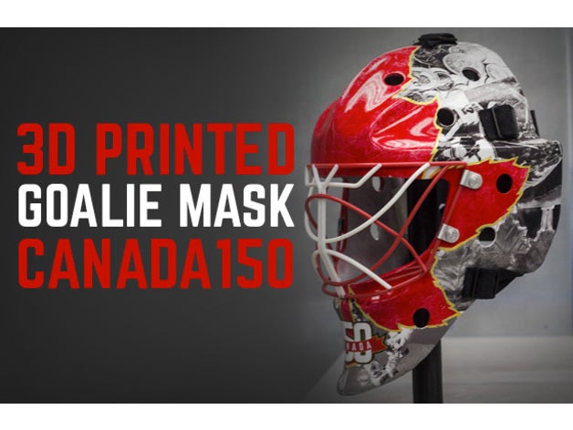 hockey goalie mask sport & outdoors 3d printing costume ice pla sports stratasys 3D print model - Mito3D