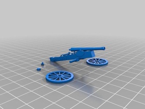 1 72 cañón de impresión La en 3d 3d print model - Mito3D