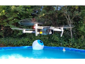 mavic pro getterback yan isteğe bağlı flaşör monte eyer r c araçlar havacılık dji In su kurtarma 3d print model - Mito3D