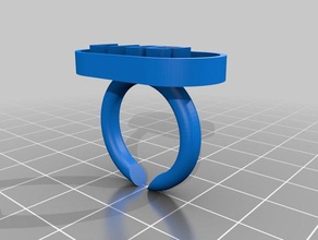 my customized text ring rings 3d print model - Mito3D