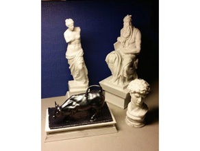 pedestal statue sculptures stand 3d print model - Mito3D