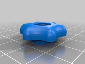 meu personalizados suave n' cheio de curvas estrelas botão novamente editado partes personalizado 3d print model - Mito3D