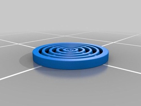 Runde air-vent-Diffusor Kreis einfügen makerbotdigitizer vent 3d print model - Mito3D