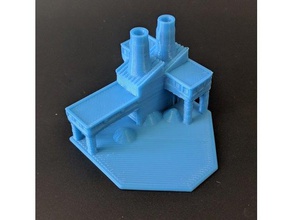 red alert ore refinery buildings & structures command conquer westwood 3d print model - Mito3D