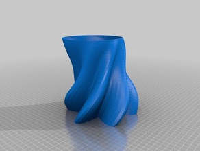 twisty vaso sculture su misura 3d print model - Mito3D