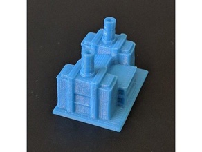 red alert power plant buildings & structures command conquer westwood 3d print model - Mito3D