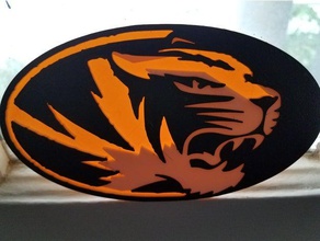 mizzou tigre sport et loisirs du collège de football le l'université 3d print model - Mito3D