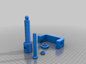 fully 3d printable c-clamp added assist lever printing 3d print model - Mito3D