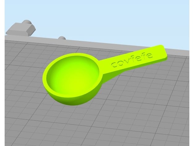 covfefe colher comida e bebida o café 3D print model - Mito3D