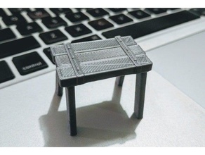 ahşap tabure model mobilya tezgah koltuk dışkı tavern yellowscope 3d print model - Mito3D