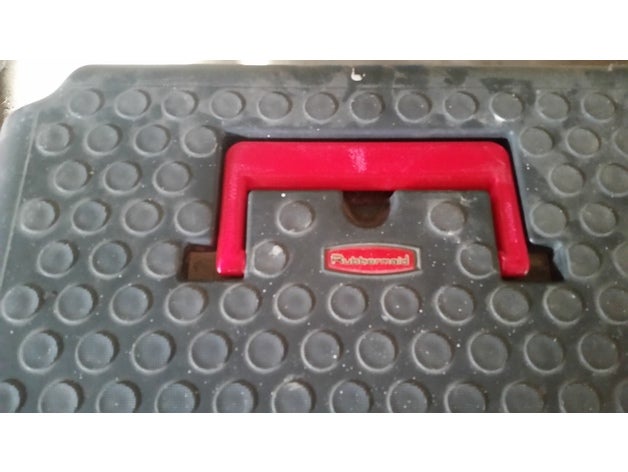 rubbermaid toolbox gestire parti di ricambio la maniglia casella degli strumenti 3D print model - Mito3D