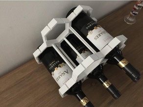 modular estante del vino de más conector los hogares 3d print model - Mito3D