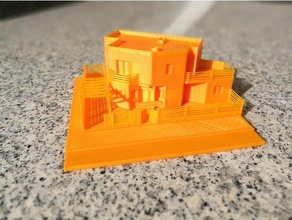 vivienda unifamiliar adosada Gebäude & Strukturen Architektur arquitectura casa Haus 3d print model - Mito3D