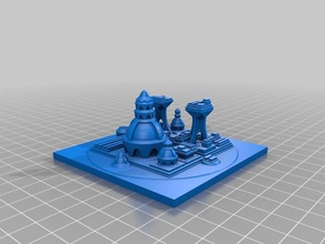 meine angepasste sci-fi-Stadt builder12 Kunst kundengebundene 3d print model - Mito3D