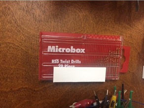 microbox brocas titular caixa diy broca suporte de parede montagem na da transformação 3d print model - Mito3D