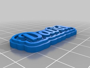 nombre david keychains customized 3d print model - Mito3D