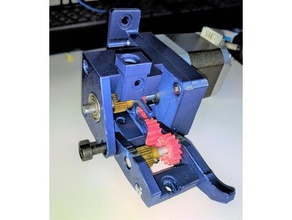 lotar die dual-extruder Getriebe 3d-Drucker Teile 2020 extrusion extruder Gang geared kossel mk10-extruder nema17 3d print model - Mito3D