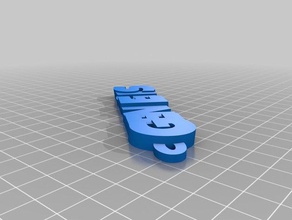 genesis keychains customized 3d print model - Mito3D