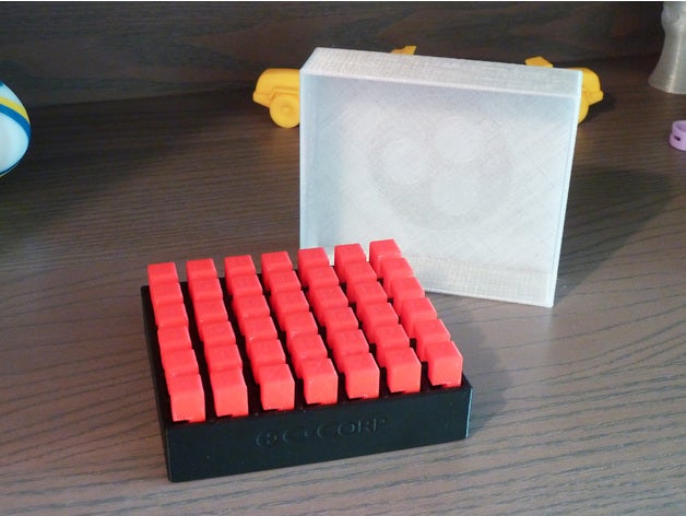 6 pièces en ronce de puzzle - 42 l'ensemble notchables morceaux puzzles fusion 360 3D print model - Mito3D