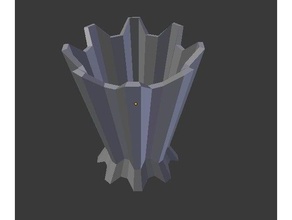 spiky vaso all'aperto e giardino 3d print model - Mito3D