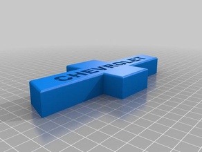 chevrolet symbol 3d printing chevy logo 3d print model - Mito3D