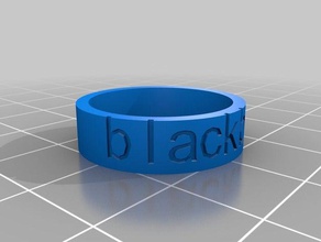 blackbear anel 925 anéis personalizado 3d print model - Mito3D