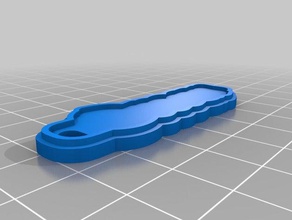 omar Schlüsselanhänger kundengebundene 3d print model - Mito3D