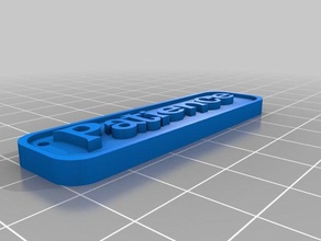 my customized name tag customizer-patience signs & logos 3d print model - Mito3D